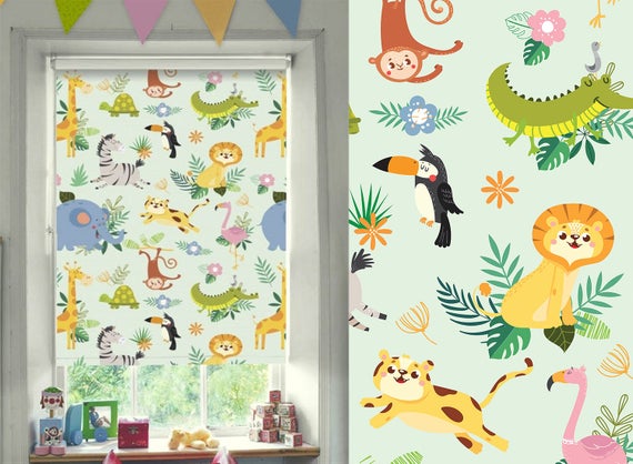 Kids Cartoon Print Blinds